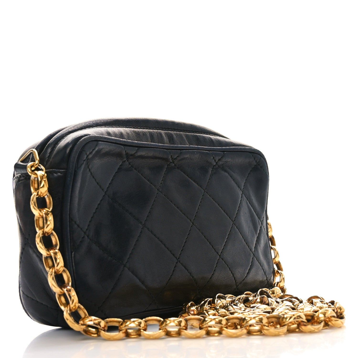 Chanel Lambskin Quilted Tassel Camera Case Black 3 of 11