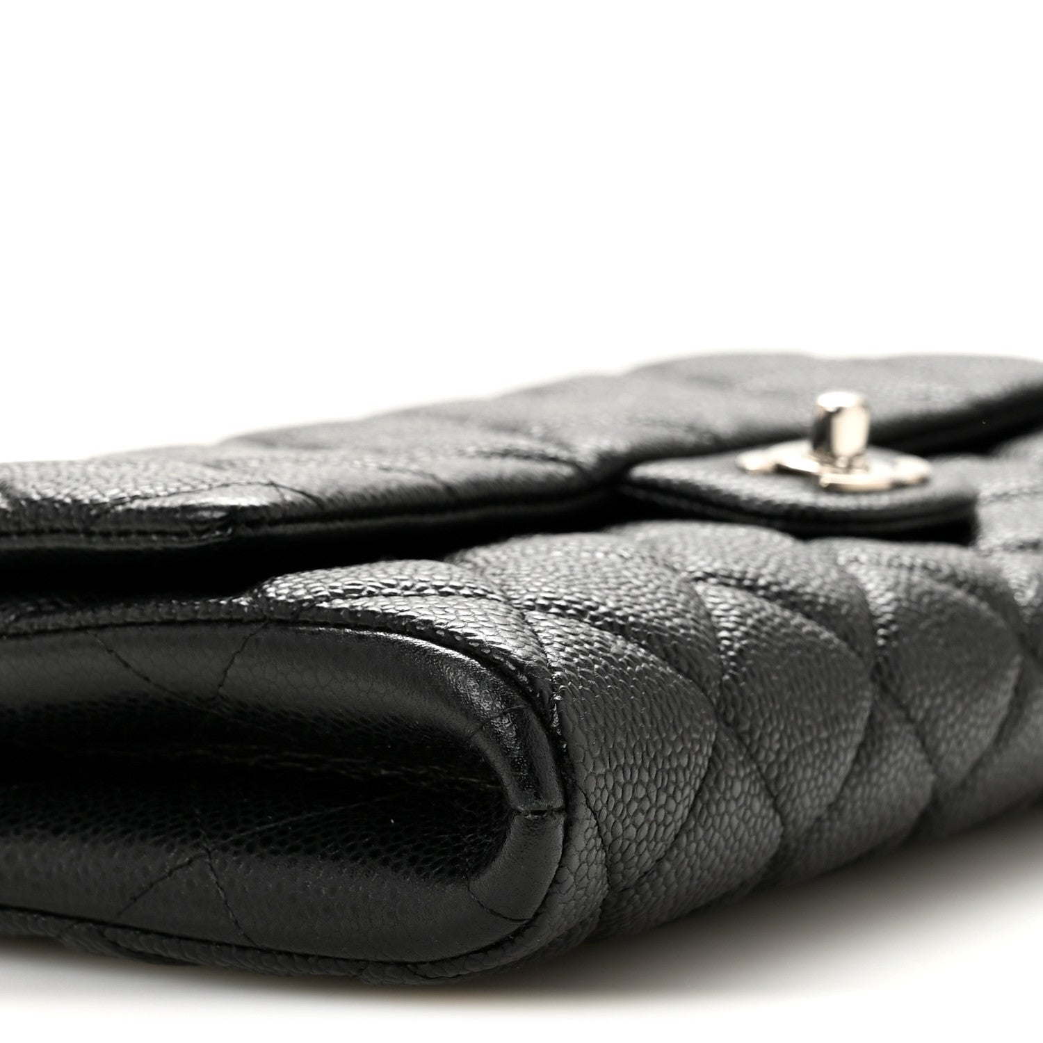 Chanel Caviar Quilted Clutch With Chain Flap Black 9 of 12
