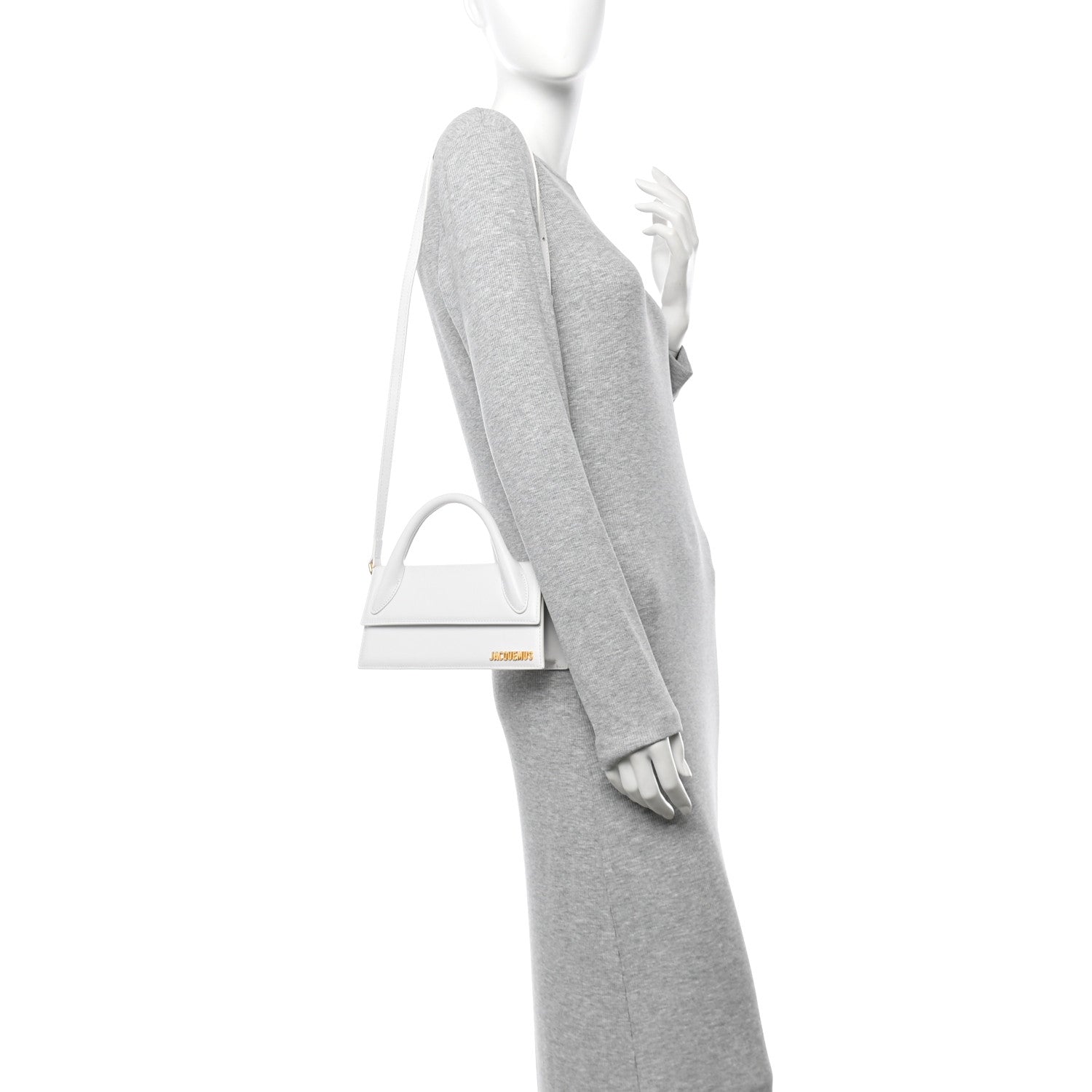 Jacquemus Smooth Calfskin Le Chiquito Long White 2 of 9