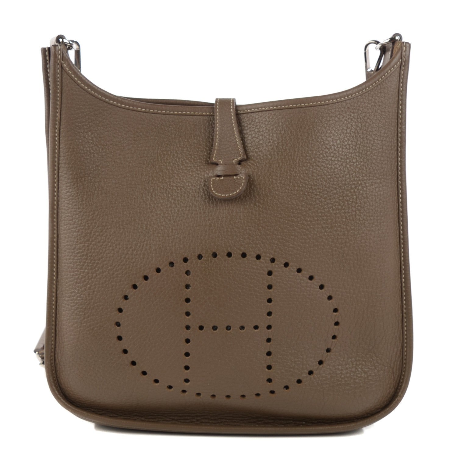 Hermes Taurillon Clemence Evelyne III PM Etoupe 1 of 9