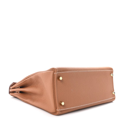 Hermes Togo Kelly Retourne 32 Gold 4 of 11