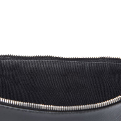 Givenchy Textured Coated Canvas Madonna Print Large Cosmetic Pouch Black 10 of 12