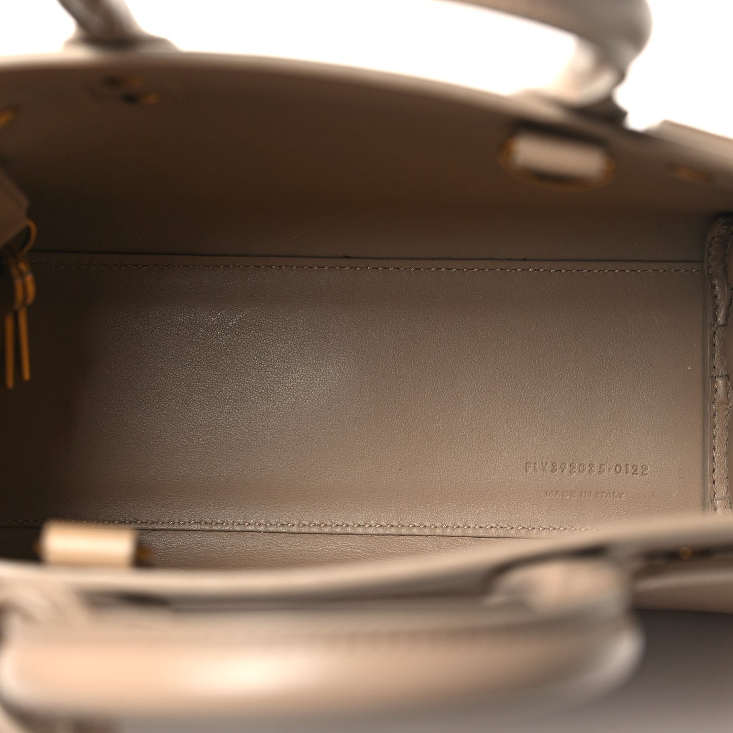 Calfskin Nano Sac De Jour Beige