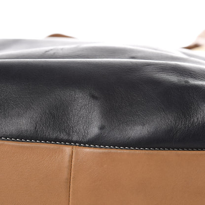 Celine Lambskin Calfskin Band Twisted Cabas Black 12 of 19