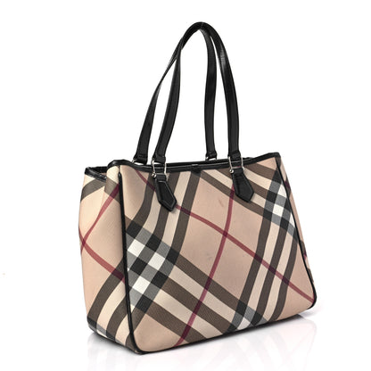 Burberry Supernova Check Tote Black 3 of 10