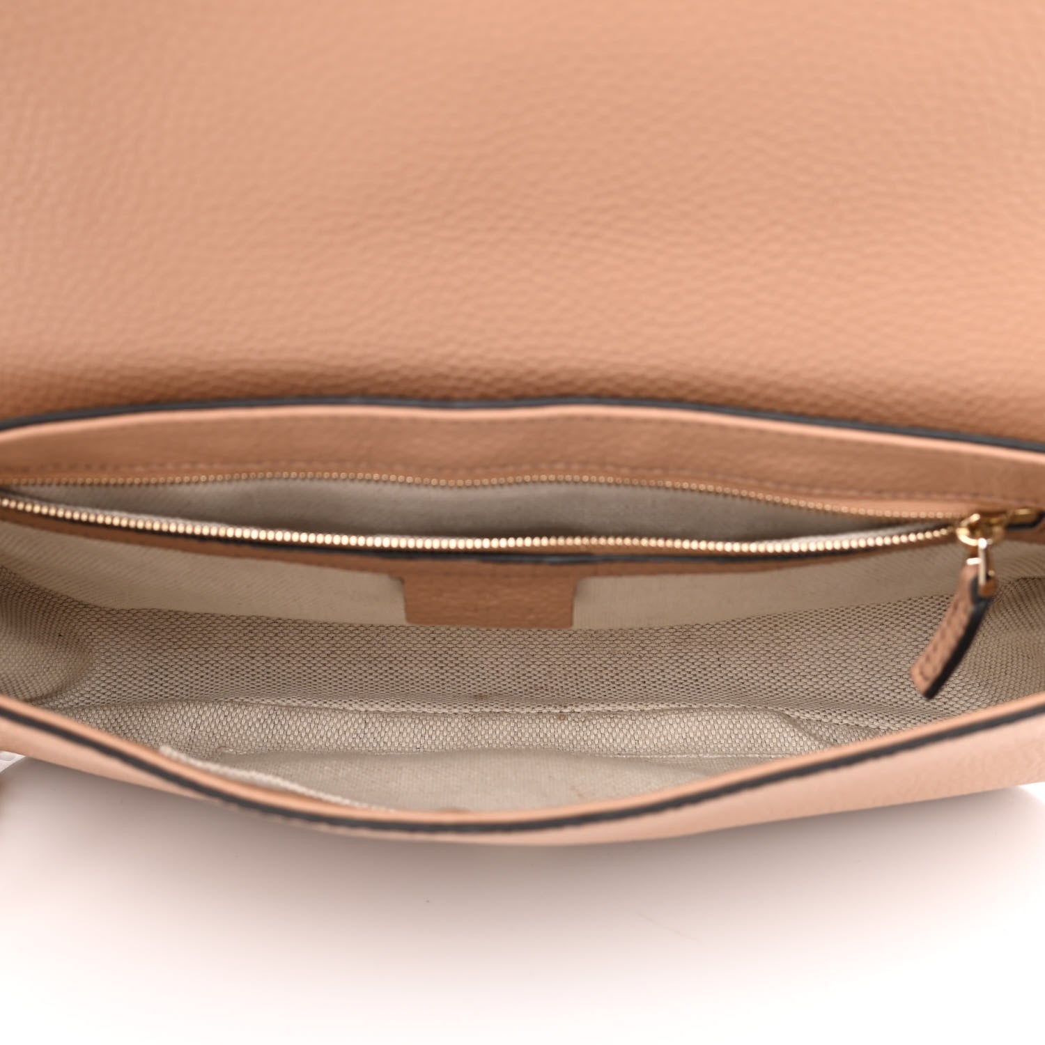 Gucci Pebbled Calfskin Medium Soho Flap Crossbody Camelia 5 of 10