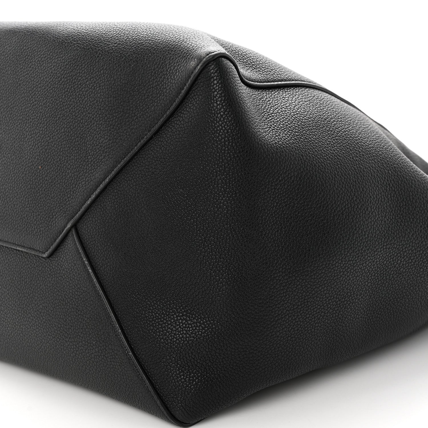 Celine Soft Grained Calfskin Medium Belt Cabas Phantom Black 9 of 18