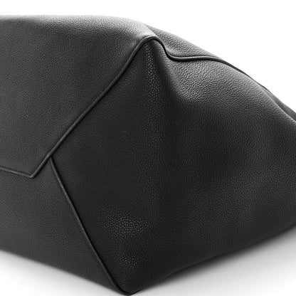 Celine Soft Grained Calfskin Medium Belt Cabas Phantom Black 9 of 18