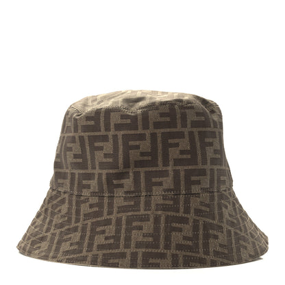 Fendi Technical Fabric FF Reversible Bucket Hat S Tobacco Beige 2 of 9