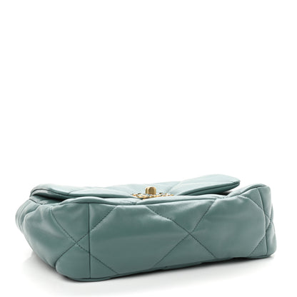 Chanel Lambskin Quilted Medium Chanel 19 Flap Green 4 of 11