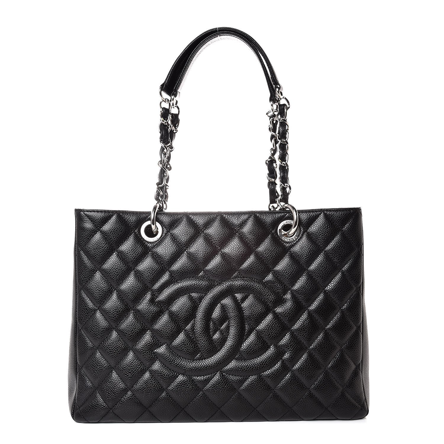 Chanel Caviar Quilted Grand Shopping Tote GST Black 1 of 9