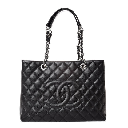 Chanel Caviar Quilted Grand Shopping Tote GST Black 1 of 9