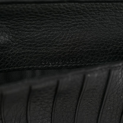 Gucci Pebbled Calfskin Soho Zip Around Wallet Black 7 of 8