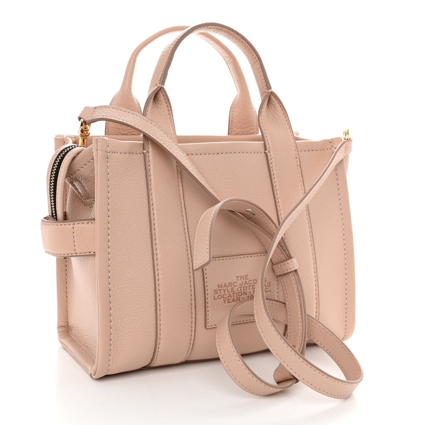 Grained Calfskin Small The Tote Bag Rose Dust