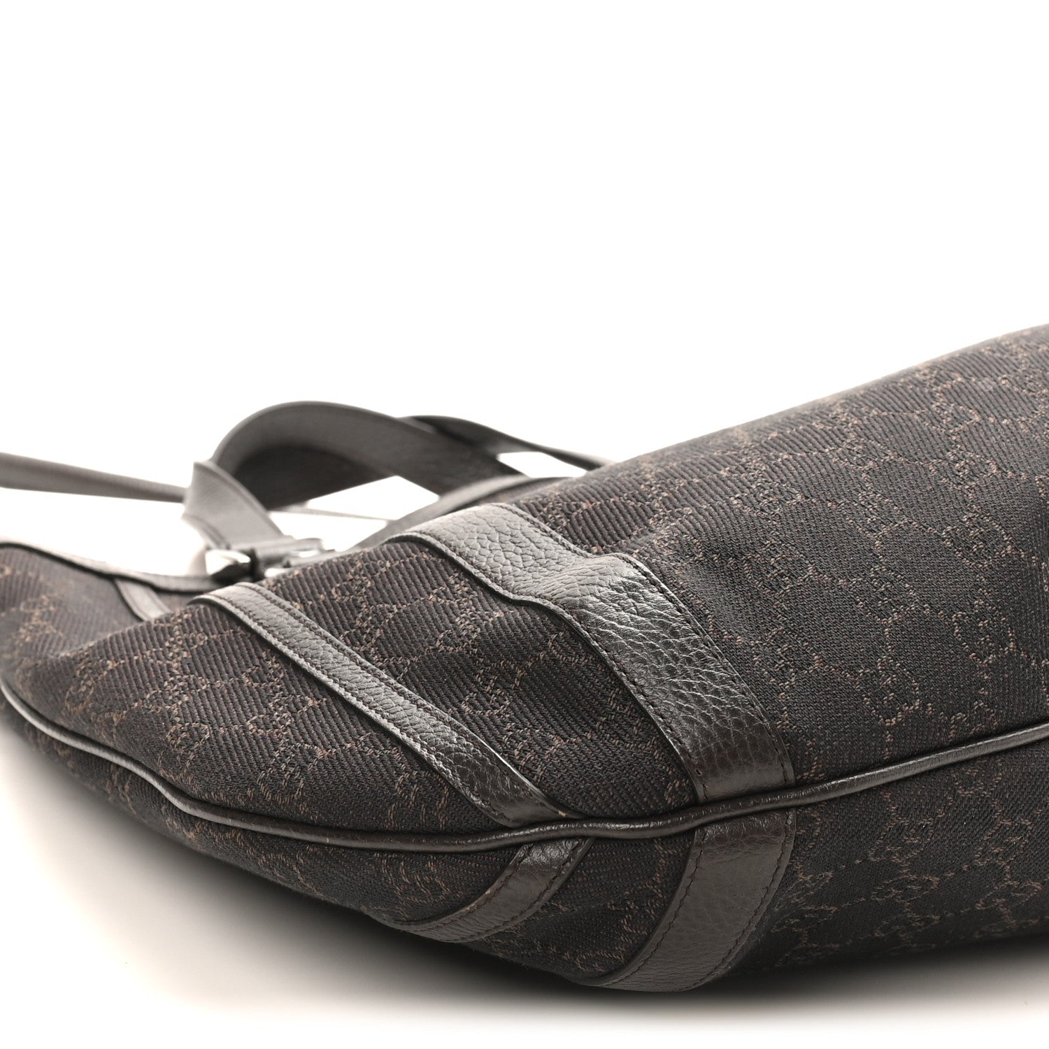 Gucci Monogram Medium Abbey Convertible Tote Dark Brown 9 of 10
