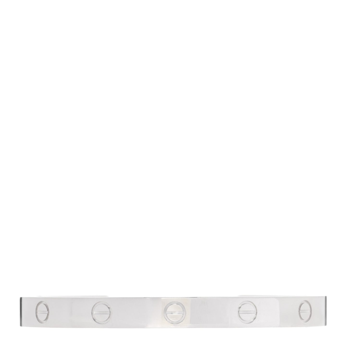 18K White Gold LOVE Cuff Bracelet 18