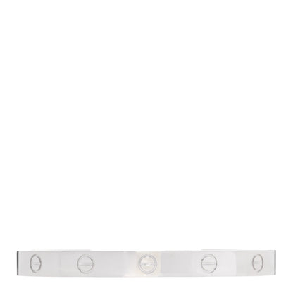 Cartier 18K White Gold LOVE Cuff Bracelet 18 1 of 3