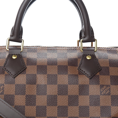 Louis Vuitton Damier Ebene Speedy Bandouliere 30 9 of 10