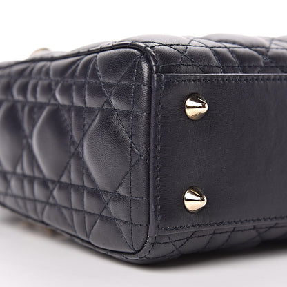 Christian Dior Lambskin Cannage Small My Lady Dior Indigo Blue 7 of 9