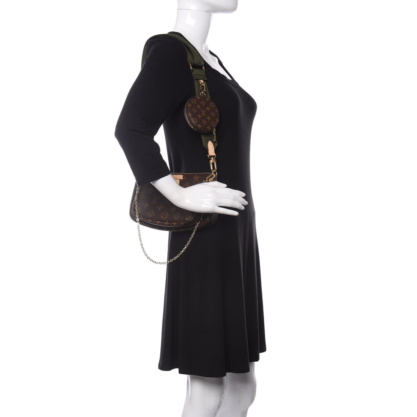 Monogram Multi Pochette Accessories Kaki