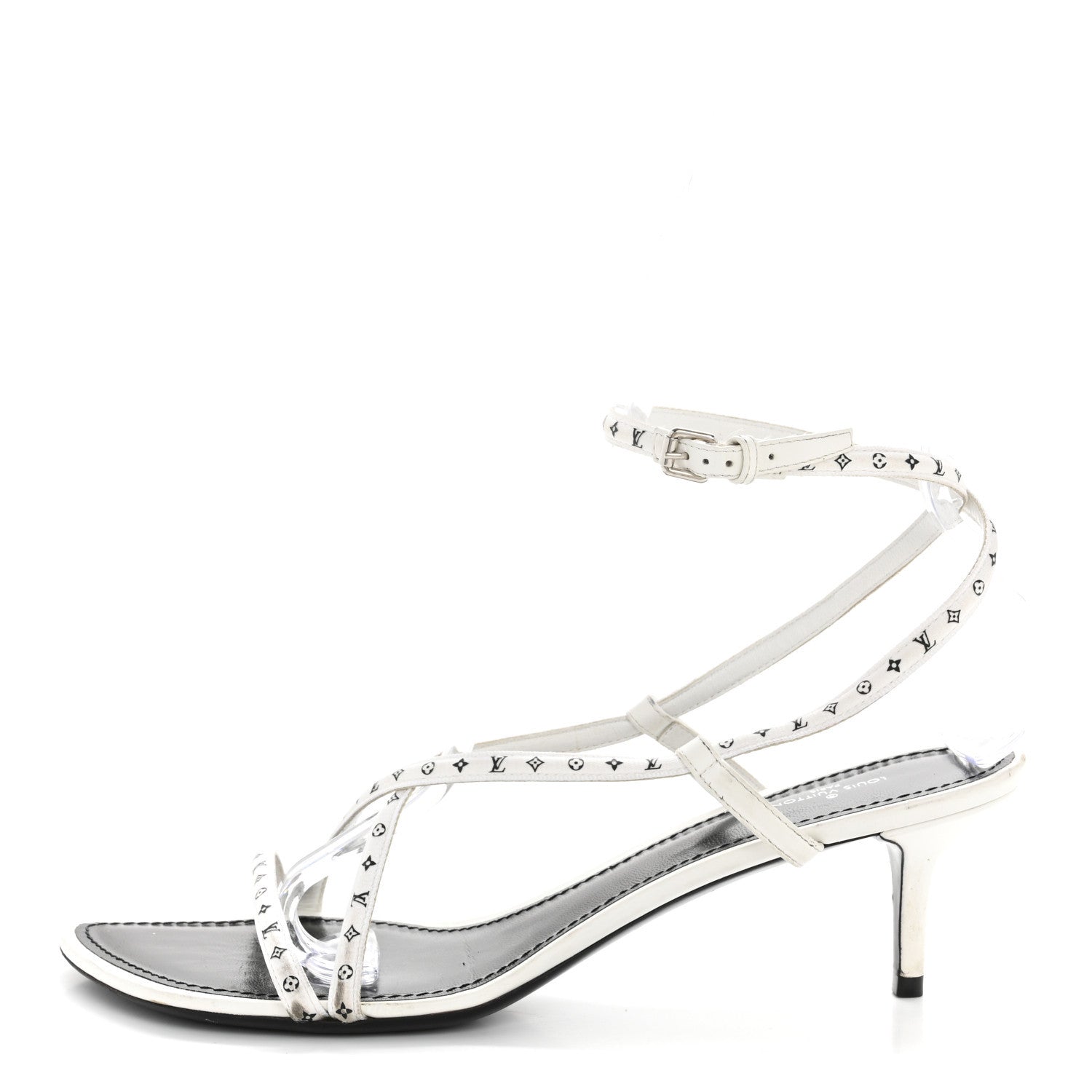 Louis Vuitton Satin Calfskin Citizen Sandal 41 White 2 of 18