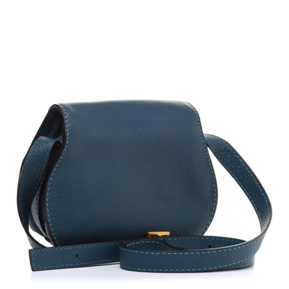Chloe Calfskin Mini Marcie Round Crossbody Bag Teal 2 of 9