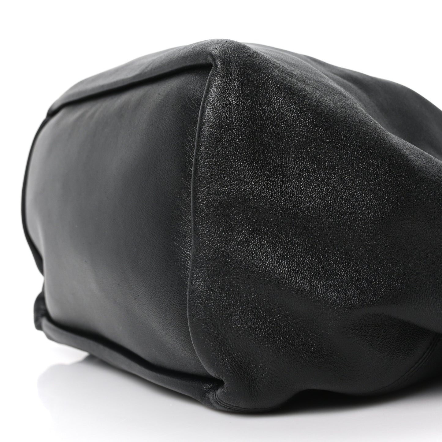 Buttery Nappa Lambskin Medium Squeeze Bag Black
