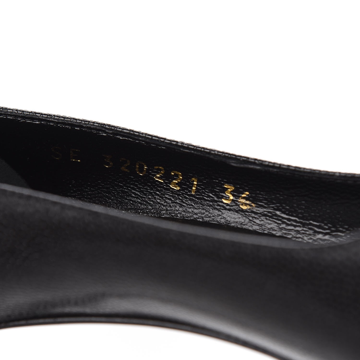 Saint Laurent Grain de Poudre Classic Janis 80 Escarpin Pumps 36 Black 7 of 9