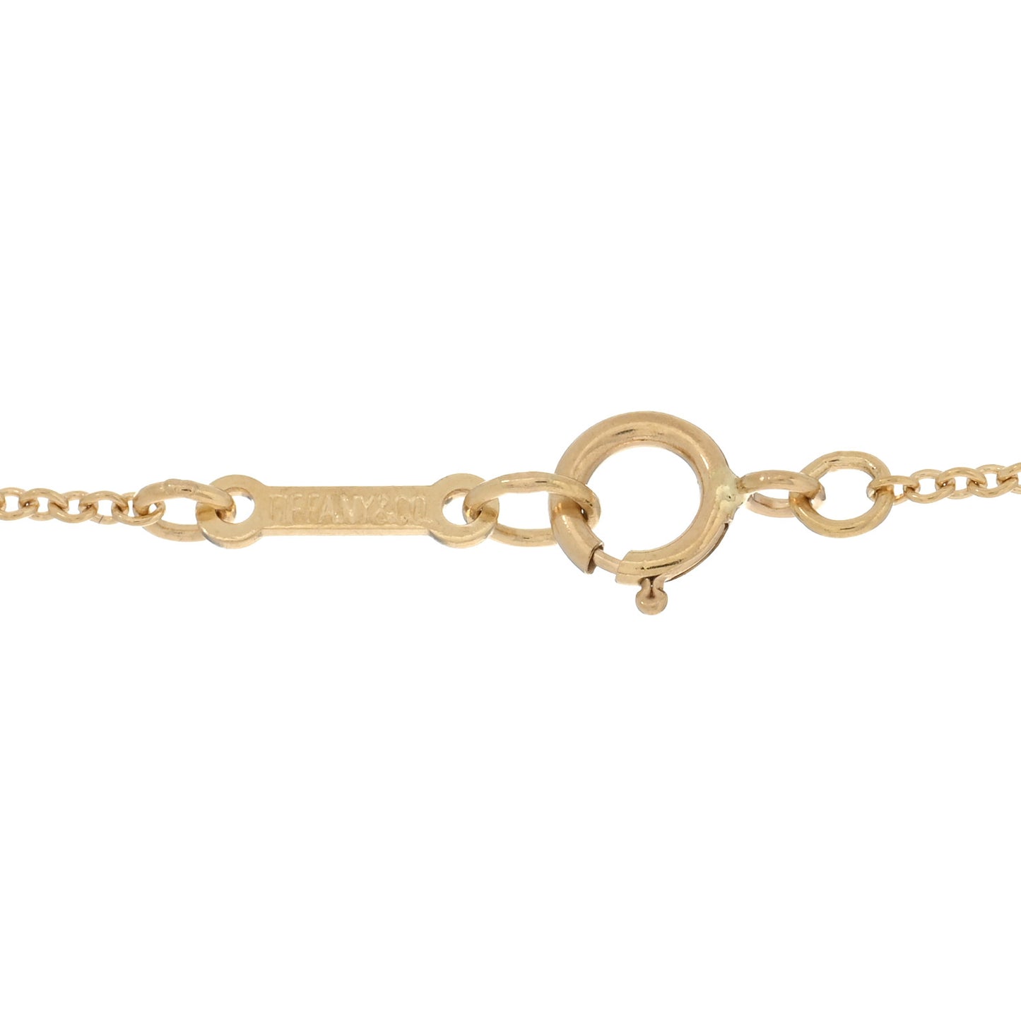 18K Yellow Gold Paloma Picasso Loving Heart Pendant Necklace