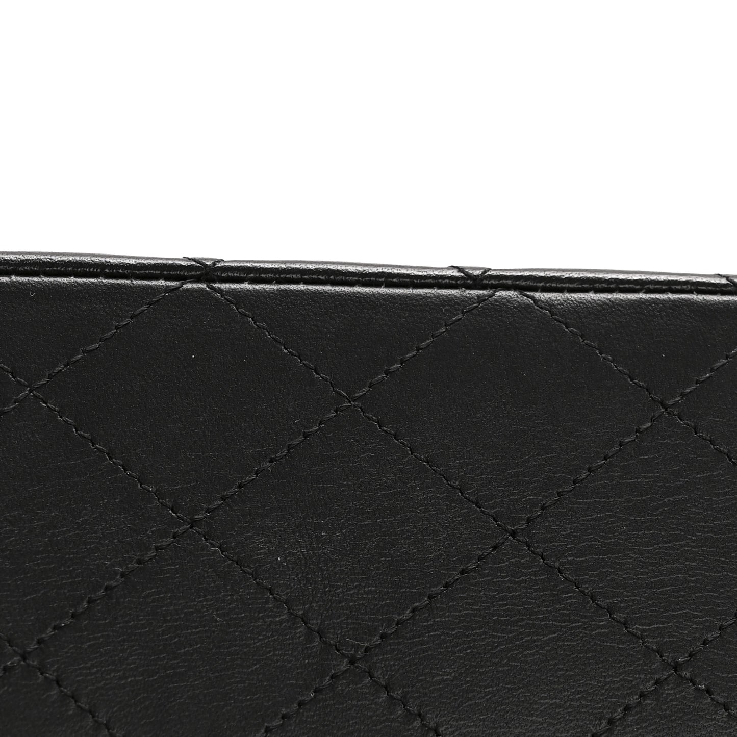 Lambskin Quilted Small Double Flap Black