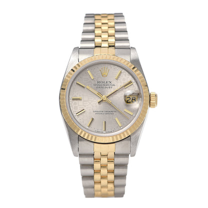 Rolex Stainless Steel 18K Yellow Gold 31mm Oyster Perpetual Datejust Watch Slate Jubilee 68273 1 of 6
