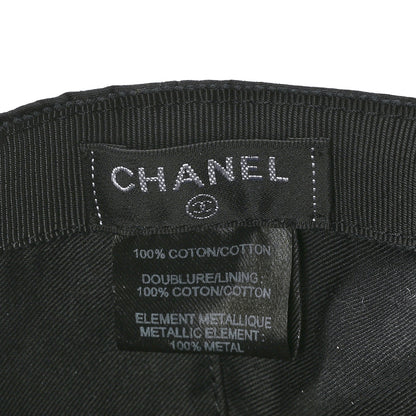 Chanel Cotton CC Cap Hat Black 7 of 7