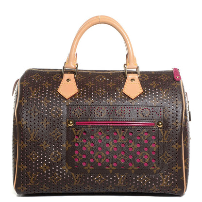 Louis Vuitton Monogram Perforated Speedy 30 Fuchsia 1 of 7