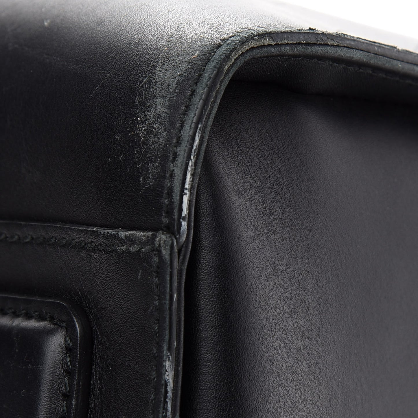 Calfskin GG Marmont Top Handle Briefcase Black