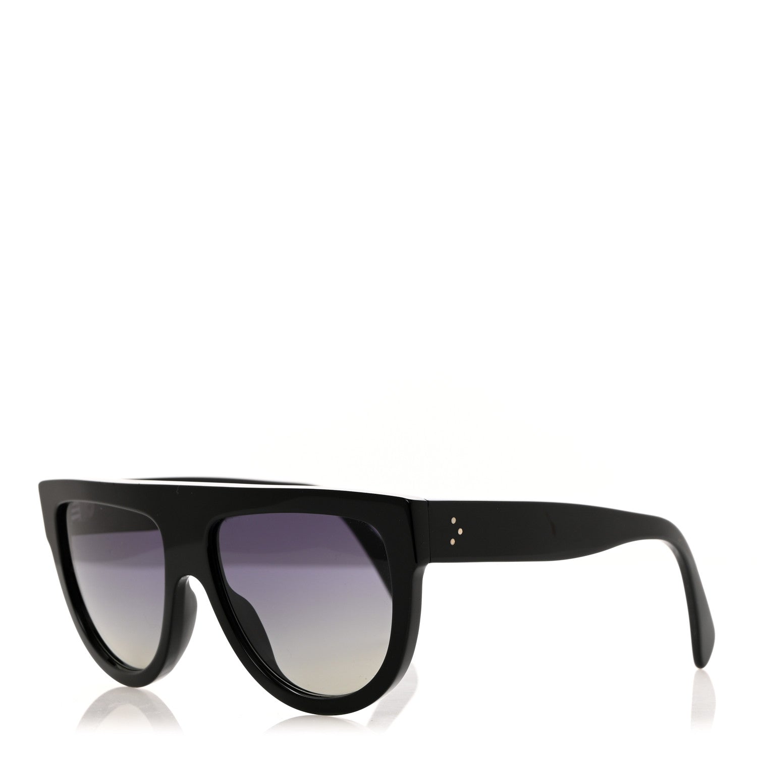 Celine Acetate Polarized Rectangular Sunglasses CL40011N Black 1 of 7