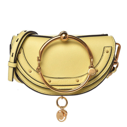 Chloe Calfskin Small Nile Bracelet Minaudiere Bag Lemonade 1 of 7