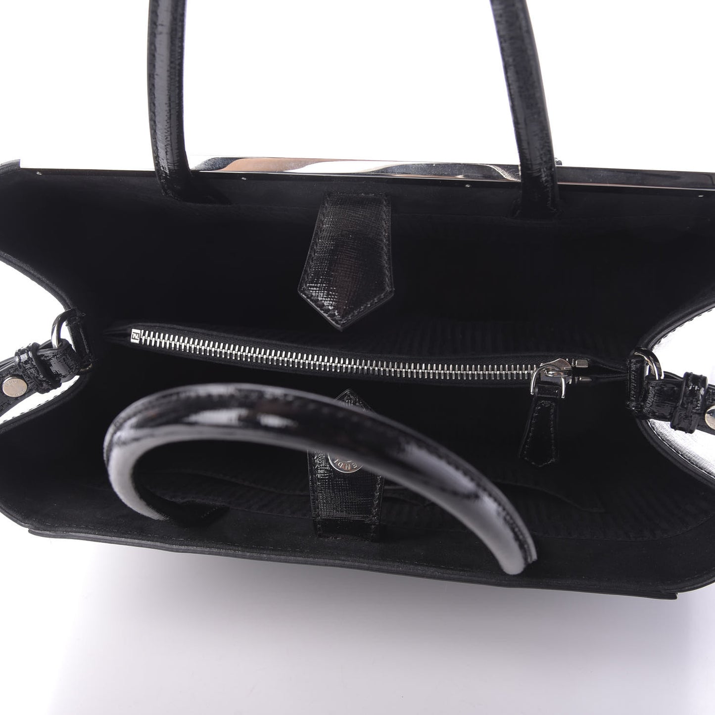 Patent Vitello Elite Regular 2Jours Tote Black