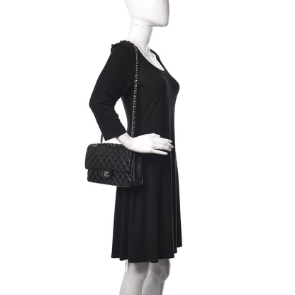 Chanel Lambskin Quilted Medium Double Flap Black 3 of 11