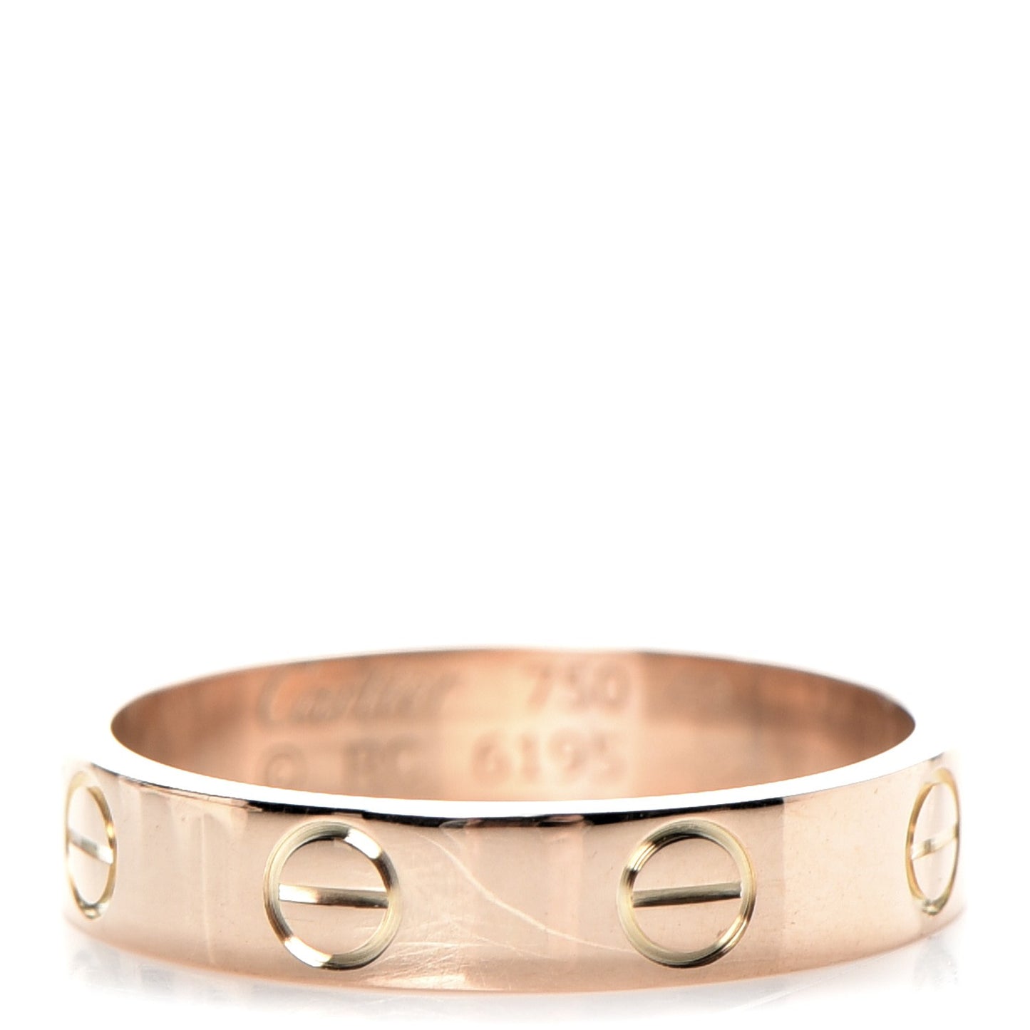 18K Yellow Gold 4mm LOVE Wedding Band Ring 49 5