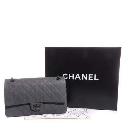 Chanel Washed Caviar 2.55 Reissue 226 Dark Grey 5 of 9