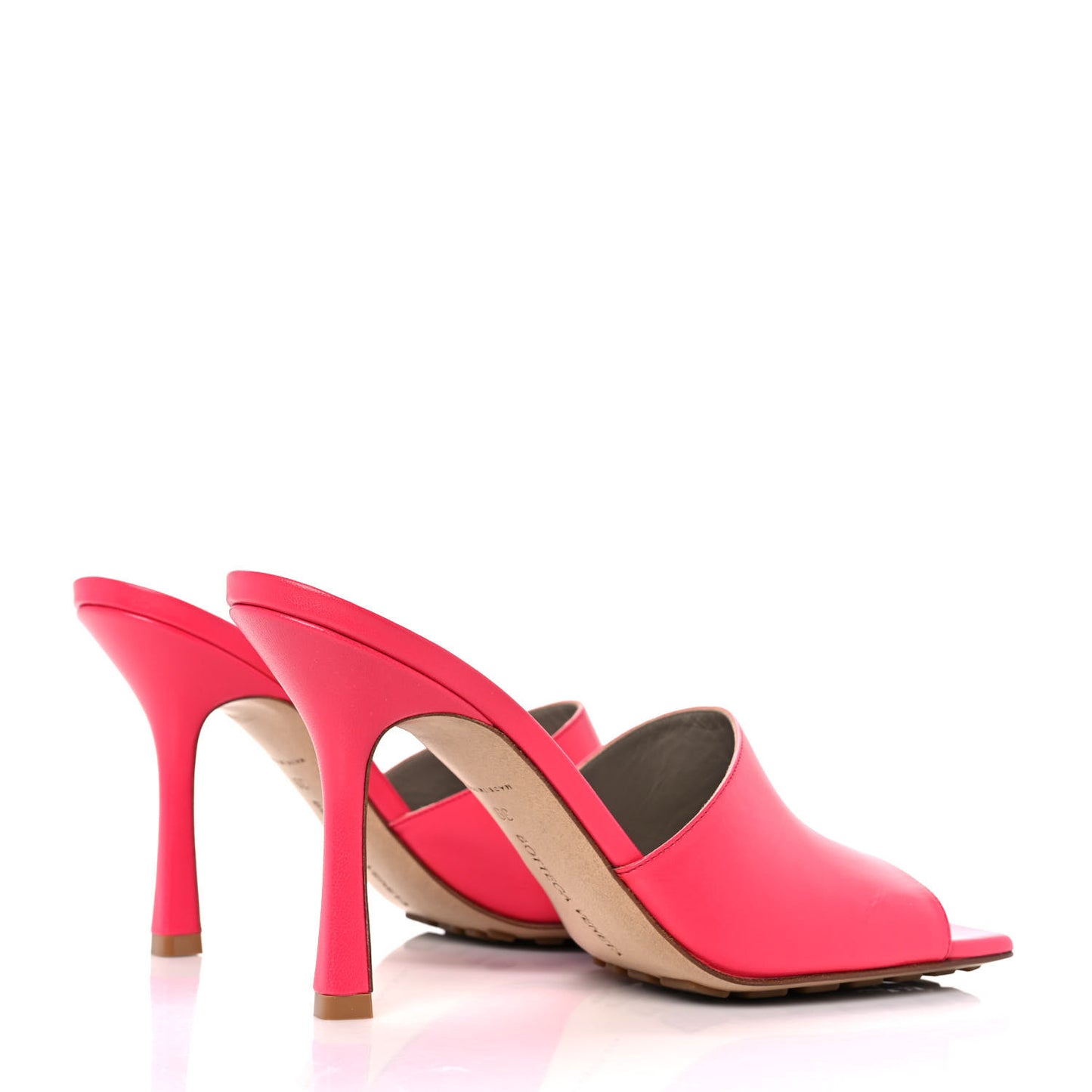 Lambskin Stretch Mule Sandals 39 Lollipop