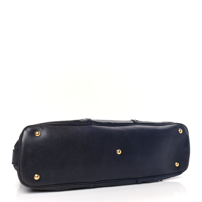 Saint Laurent Calfskin Large Muse Navy Blue 4 of 10