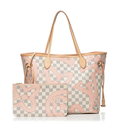 Louis Vuitton Damier Azur Tahitienne Neverfull MM 1 of 9