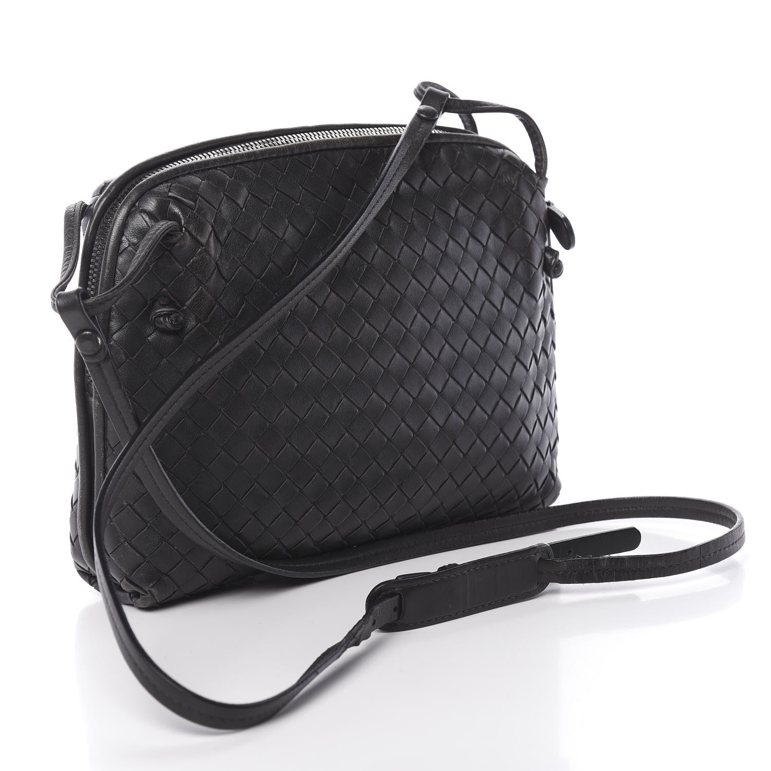 Bottega Veneta Nappa Intrecciato Nodini Bag Black 3 of 11