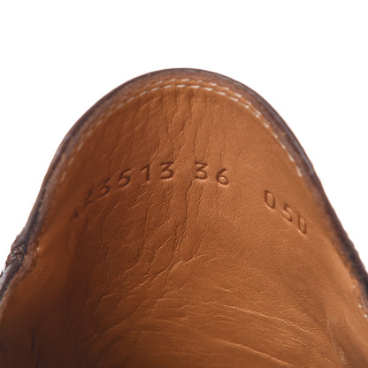 Gucci Calfskin Womens Princetown Slippers 36 Fondente Brown 8 of 9