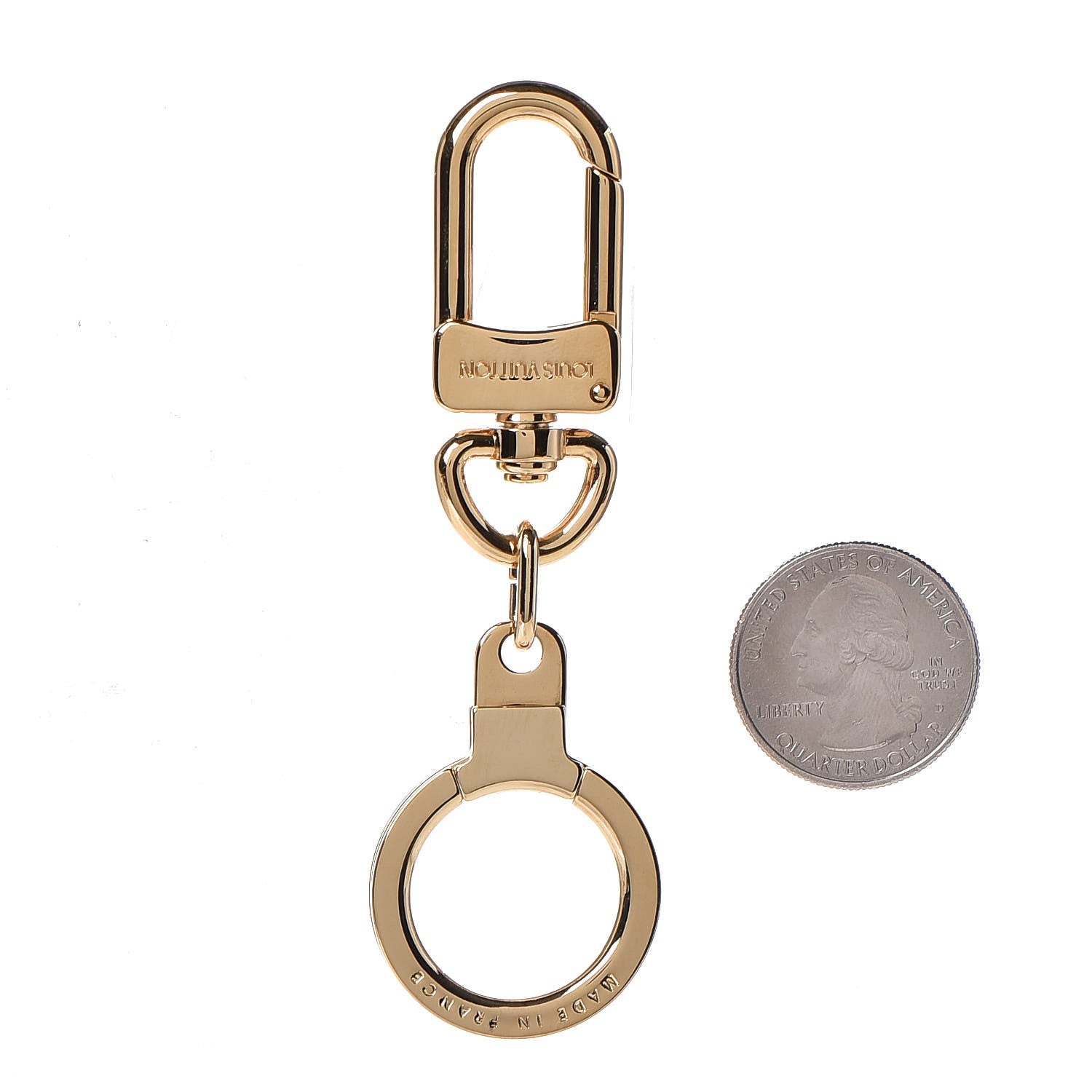 Louis Vuitton Pochette Extender Key Ring Gold 2 of 3