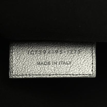 Saint Laurent Metallic Calfskin Large Shopping Tote Silver 7 of 9