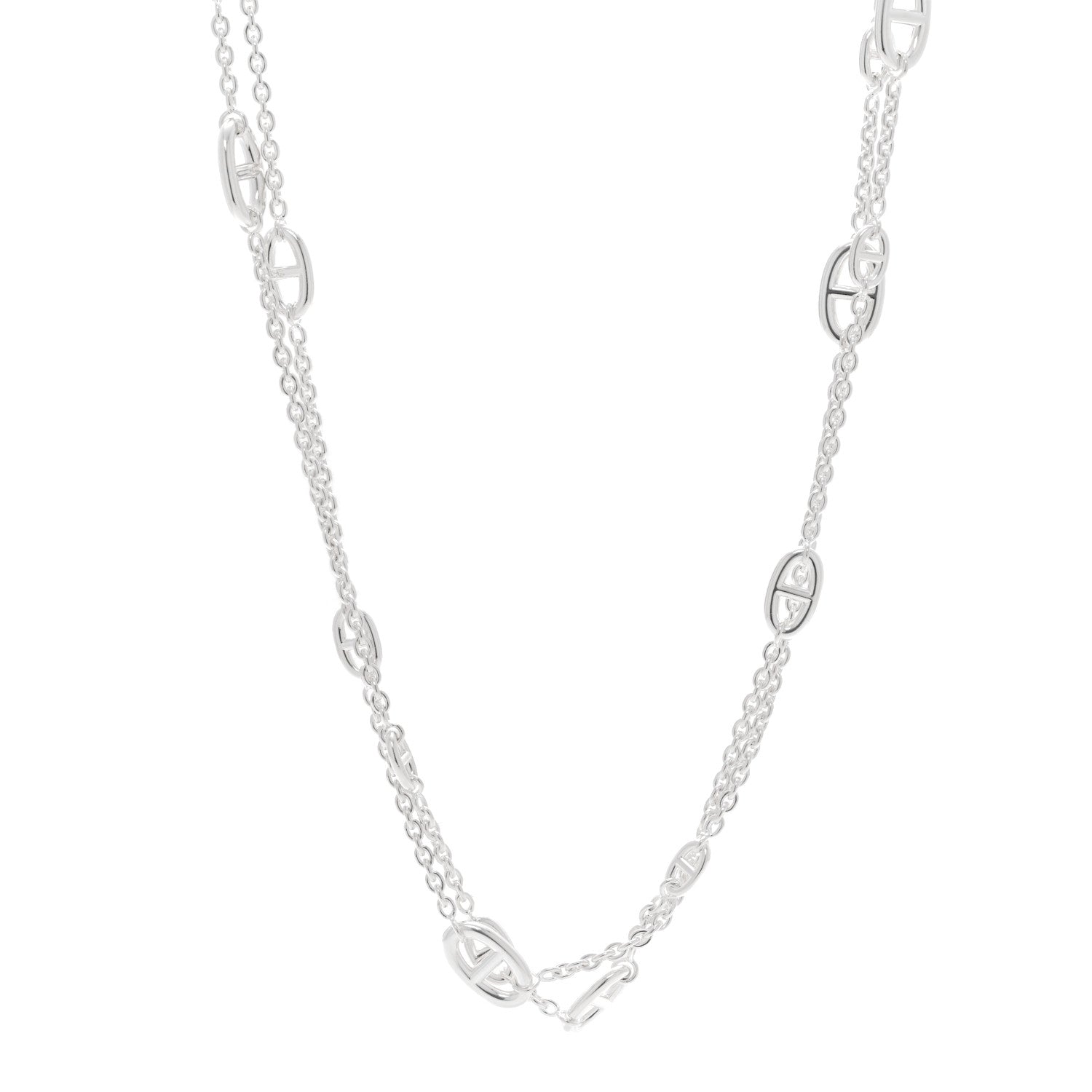 Hermes Sterling Silver Farandole Necklace 160 1 of 6
