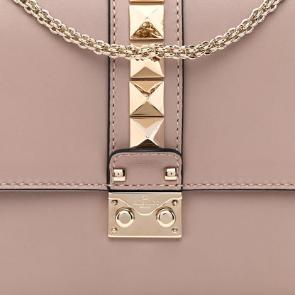 Valentino Garavani Vitello Medium Glam Lock Rockstud Flap Poudre 7 of 10