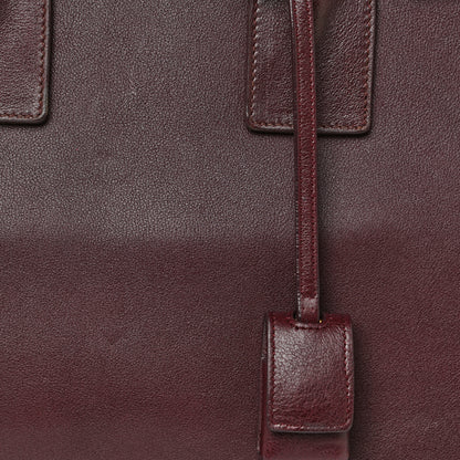 Saint Laurent Calfskin Small Sac De Jour Amarena 7 of 19